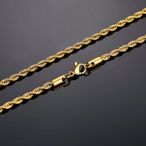 Twist Chain  in Gold Color SILBER