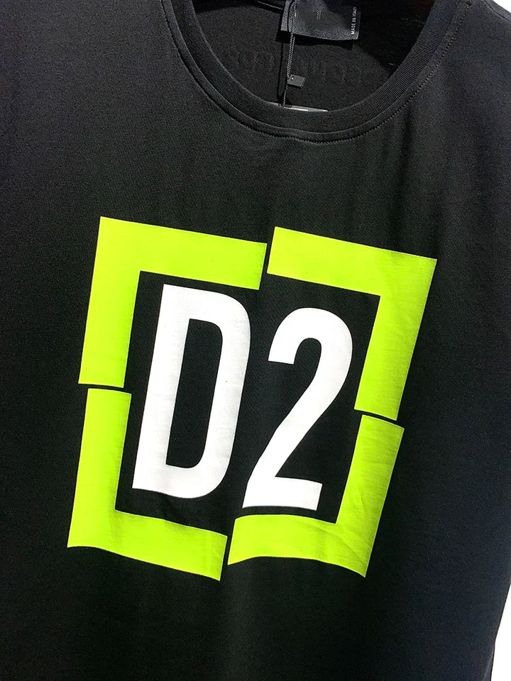 Oversize Men Tshirts Luxury Brand D2 High Quality