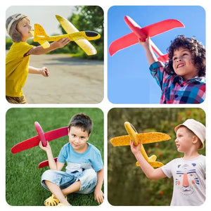 Kinderspielzeug, Katapult, Flugzeug, Pistolenstil, startendes Flugzeug