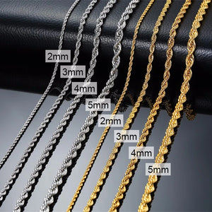 Twist Chain  in Gold Color SILBER