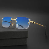 2022 Rimless Square Sunglasses Men Women