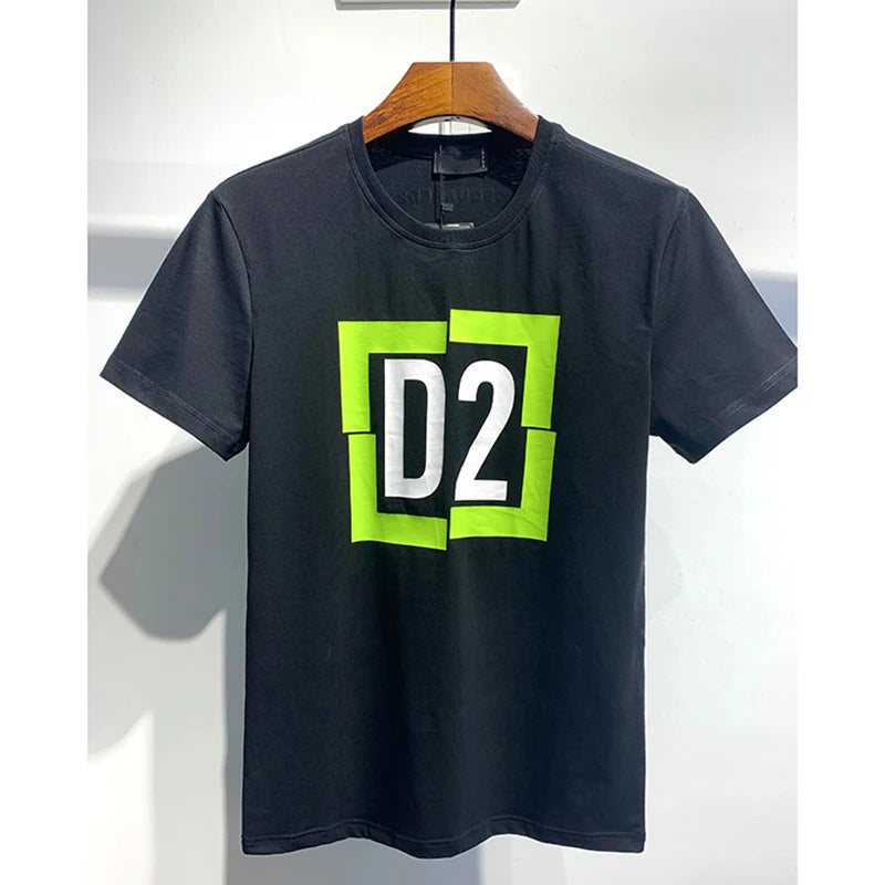 Oversize Men Tshirts Luxury Brand D2 High Quality