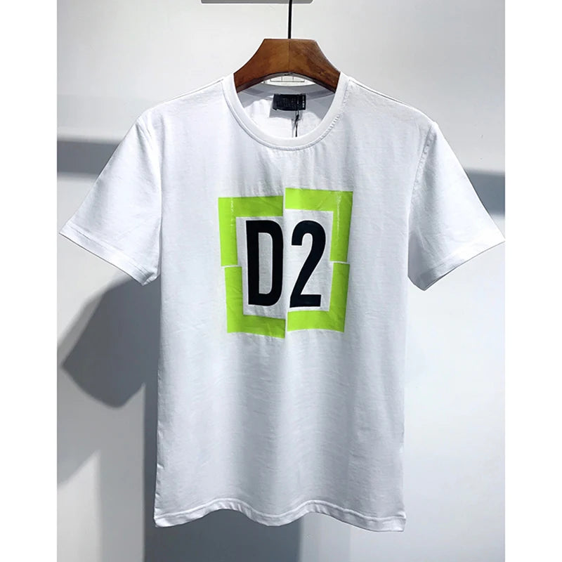 Oversize Men Tshirts Luxury Brand D2 High Quality