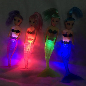 Meerjungfrauen Puppe Spielzeug Kleinkind Badewanne Spielzeug Kreative LED Licht Designs