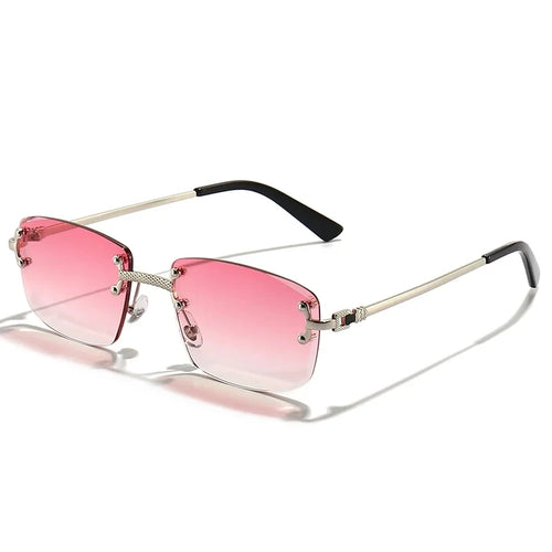 2022 Rimless Square Sunglasses Men Women