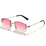 2022 Rimless Square Sunglasses Men Women