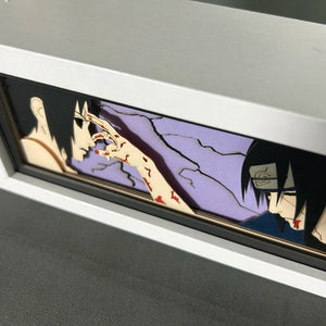 Uchiha Sasuke and Uchiha Itachi 3D Anime LED Light Box