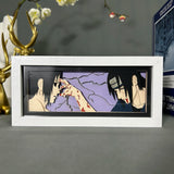 Uchiha Sasuke and Uchiha Itachi 3D Anime LED Light Box