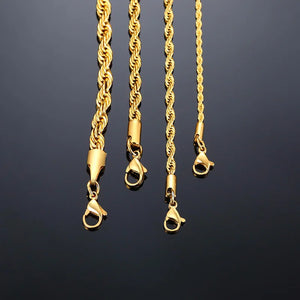 Twist Chain  in Gold Color SILBER