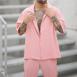 Summer Men Two Piece Suits Men's