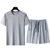 Summer Black White For Men's T-Shirt + Shorts