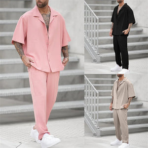 Summer Men Two Piece Suits Men's